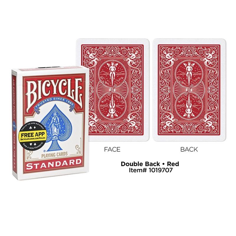 Bicycle Double Red/Blue Back No Face Playing Cards Gaff Deck Card Games Magic Tricks