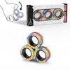 Magnetic Rings Fidget Toy Set, Idea ADHD Fidget Toys, Fidget Magnets Spinner Rings for Anxiety Relief Autism Therapy, Great Gift for Adults Teens Kids