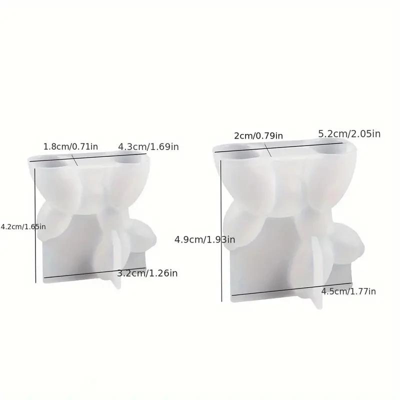 2Pcs 3D Silicone Mold for DIY Candle Making Balloon Dog Stereoscopic Resin Gypsum Aromatherapy Candle Decoration