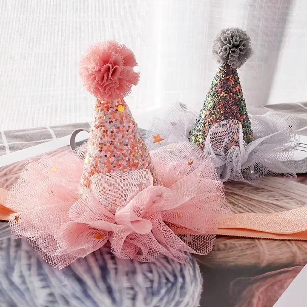 Hair Accessories Lace Headband Colorful Birthday Party Headband Birthday Photoshoot