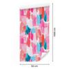 Brushstrokes wallpaper powder pink and coral 50x1000