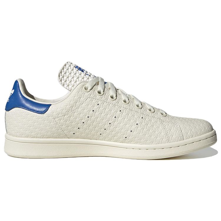 adidas Кроссовки унисекс Stan Smith с геометрическим тисненым принтом Белые Облачно-белые Сине-птица HQ6747