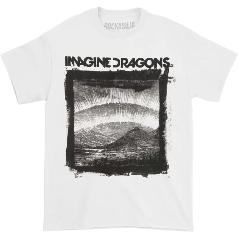 Summer and Autumn Classic Dreamdragon Band printed T-shirt loose and casual short-sleeved men's and women's sportswear top