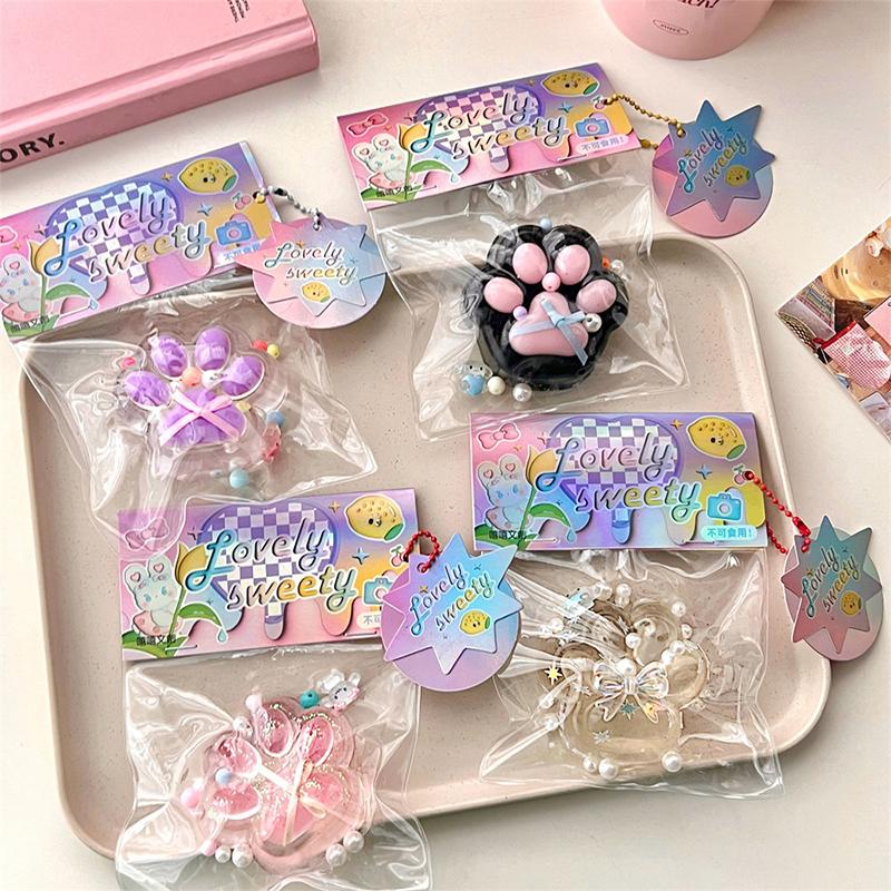 Мультяшная жемчужная кошачья коготь, сжимающая прозрачная игрушка, милая кошачья лапа, медленный отскок, декомпрессионная игрушка, детская игрушка для снятия стресса, вентиляционная игрушка