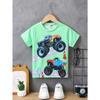 Children's Clothing Boys Tshirt Short Sleeve Girl T-Shirt 3D Cartoon Truck Print Kids Summer Clothes Children's Boy's Clothing