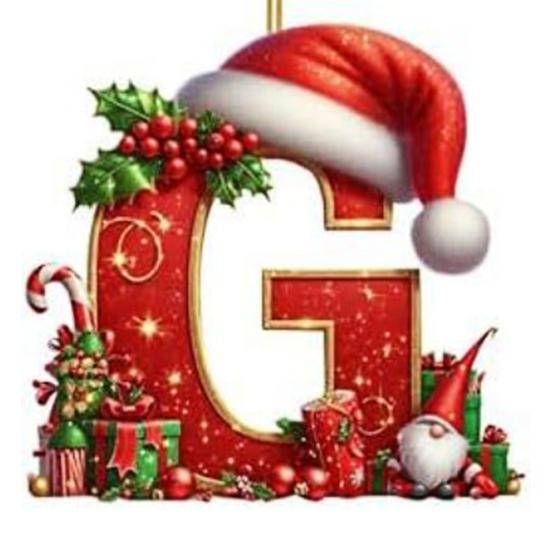 Красные инициалы Рождественские украшения 2D акриловые персонализированные гномы монограммный кулон с шапкой Санты 26 букв украшение для подвешивания на рождественскую елку