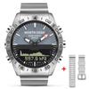 NORTH EDGE Men Dive Sports Digital Watch Mens Watches Military Army Luxury Full Steel Business Waterproof 200m Altimeter Compass