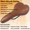 Седло для шоссейного велосипеда HEPPE MTB, винтажное велосипедное сиденье, классическое велосипедное седло, ретро-подушка, коричневое седло из искусственной кожи, детали для велосипеда