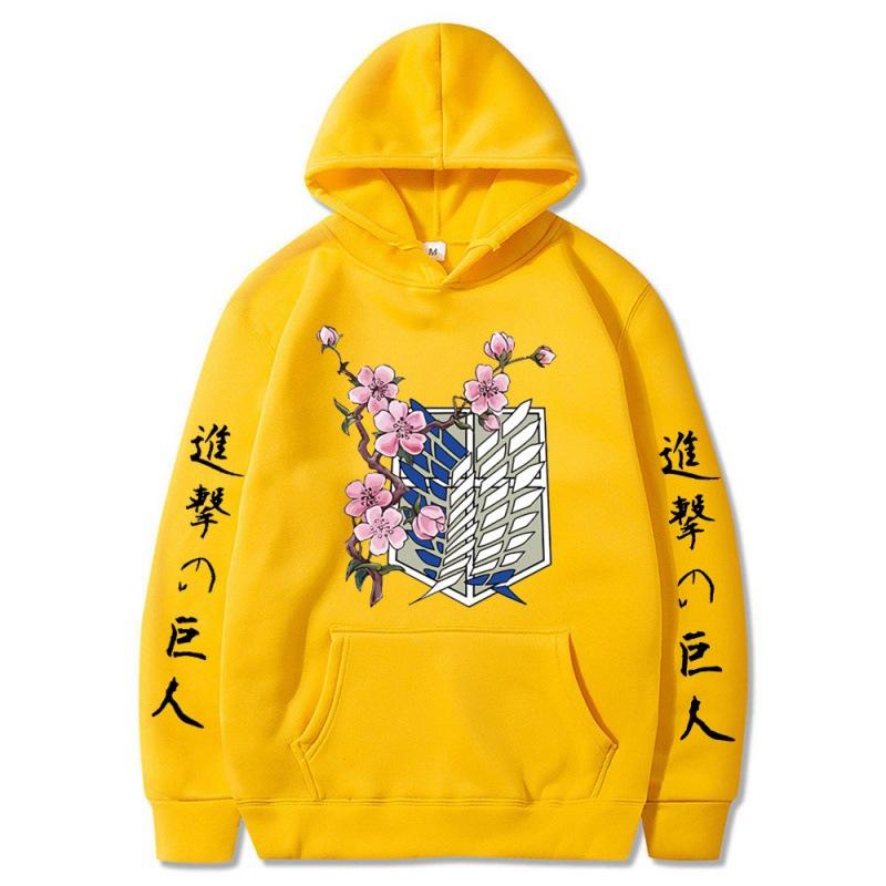 Атака Титанов Крылья Свободы Осень Зима Толстовка Худи Мужская Женская Модный Дизайн Пуловер Мужские Флисовые Худи