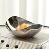 Luxury Stainless Steel Fruit Plates Nordic Home Dinner Table Decoration Dessert Serving Dishes Candy Snack Bowl Storage Tray