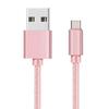 USB-C Cable - Phonillico - Compatible Huawei MediaPad M5 Lite - 1 Meter - Braided Nylon - Pink