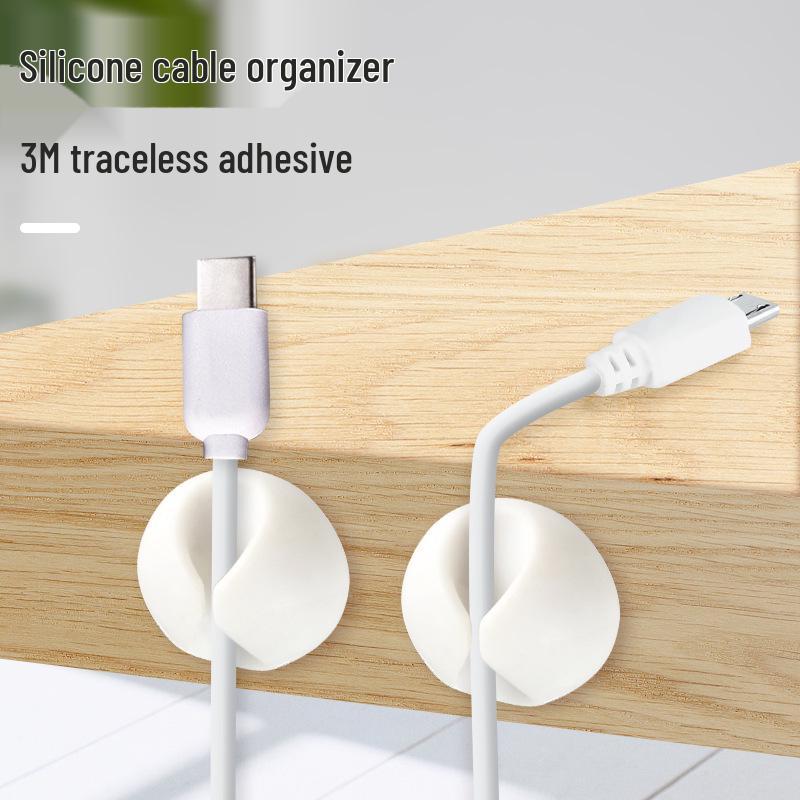 Desktop Cable Organizer and Earphone Storage Clip