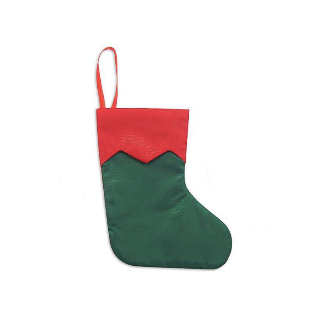 Simple Christmas Socks Red & Green Christmas Stockings Navidad Candy Gift Bags Festive Xmas Tree