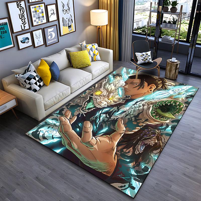 "Dynamic Fantasy Beast Design" suitable as a non-slip mat for the living room or bedroom sofa