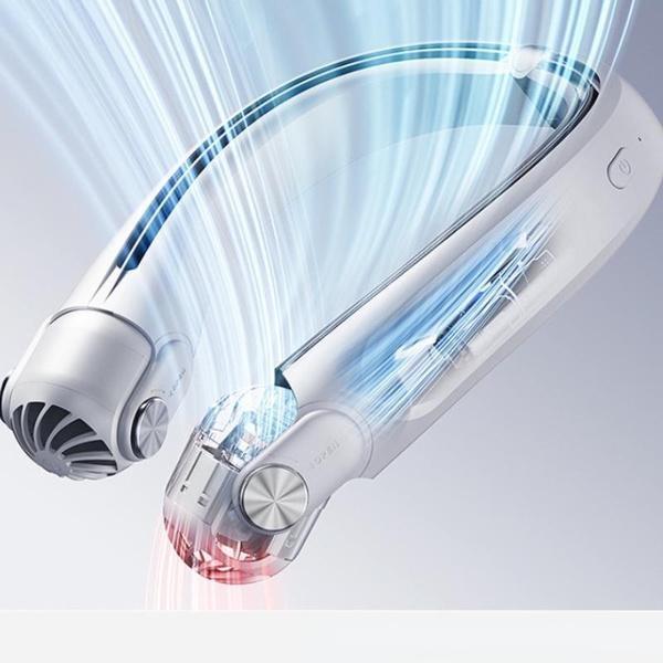 1800/2400 мАч Мини-безлистные вентиляторы с большой шеей Турбина Большой ветер USB-зарядка Складной портативный регулируемый подвесной