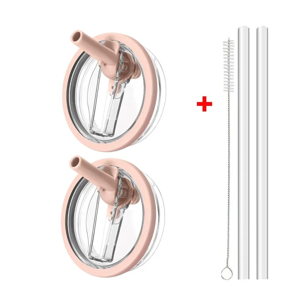 Крышка 40 унций для тамблера Stanley Flip Straw с защитой от протекания, сменная крышка для аксессуаров для стакана Stanley, крышка для соломинки