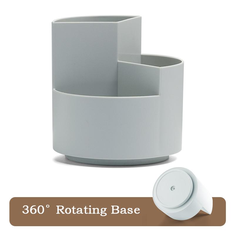 360° Вращающийся Держатель для ручек Просторный Настольный Ящик для хранения карандашей Органайзер для канцелярии с 9 отделениями Школьный Офисный Подставка для ручек