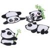 9 Pcs Cute Panda Embroidered Patches  Panda Iron On Patches Jackets Delicate  Women