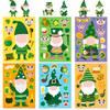 6 Diy St Patrick'S Day Stickers Headbands Irish Hat Festival Puzzle Stickers Iii