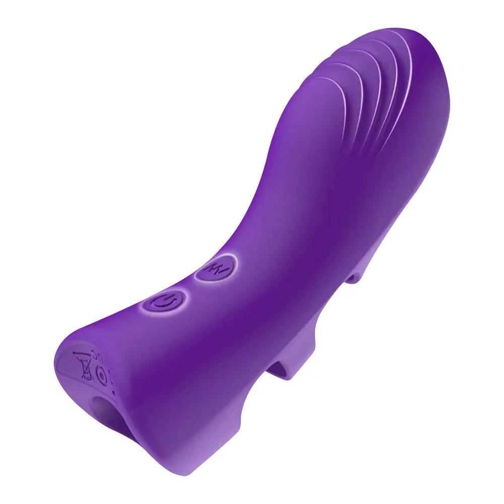 Палец-вибратор с рукавом G Spot, массажер для оргазма, стимулятор клитора, секс-игрушки для взрослых для женщин, пара, женская мастурбация, вибраторы