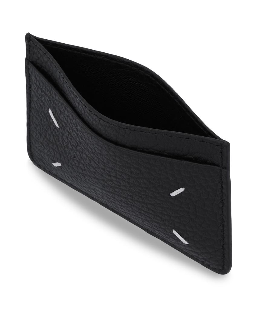 Maison Margiela 4-Stitch Slim 3-Slot Card Holder - Black / Sa1Vx0005P4455T8013