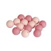 Silicone Beads, 15mm Ø, Pink Tones, 14 Pcs