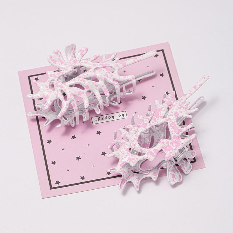 1 шт. розовые синие жидкие металлические ракушки для волос, когти для женщин и девочек, головной убор