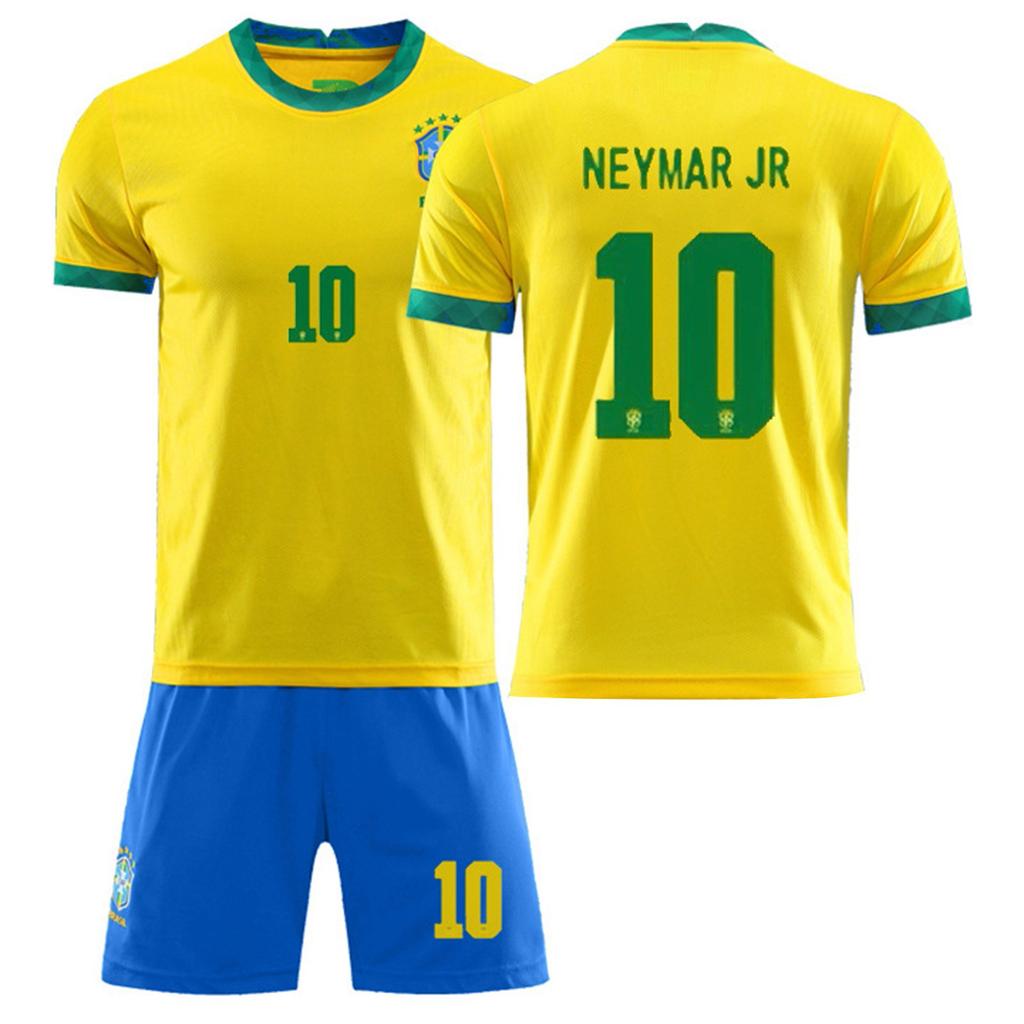 21/22 Бразилия, домашние трикотажные изделия, детская футбольная форма, комплект тренировочного костюма
