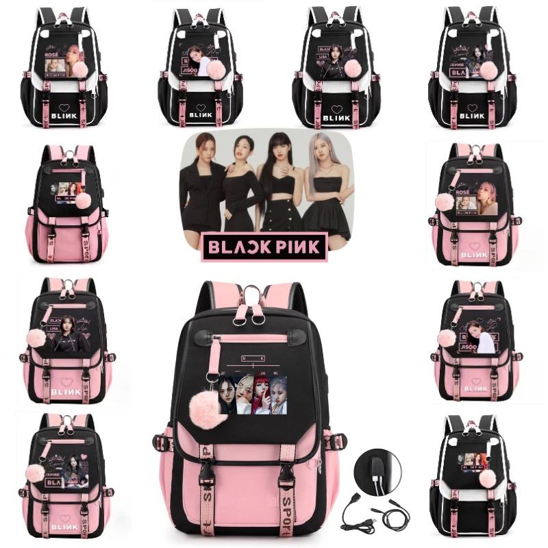 Унисекс Рюкзак в стиле Blackpink Лиса Звездное небо Оксфордская ткань Повседневная Дорожная Сумка