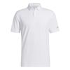 Solid Color Logo Print Polo Shirt Men Tops White HR7978