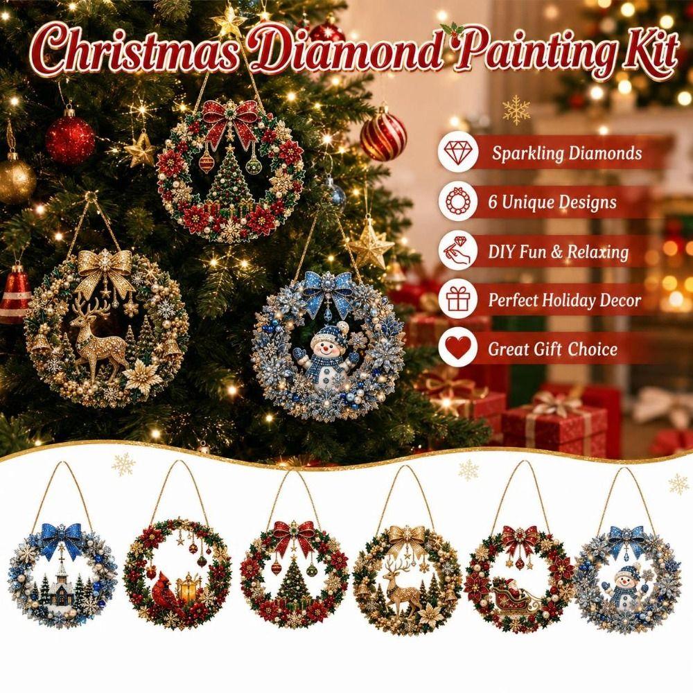 Acrylic Christmas Painting Kit Unfinished DIY Craft Kit Christmas Gift