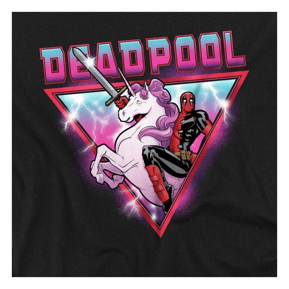 Deadpool Unisex Adult Metal Unicorn Wade Long-Sleeved T-Shirt