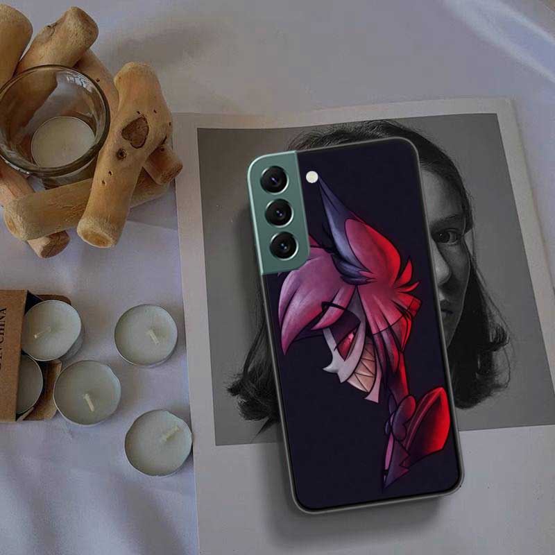 Чехол для телефона Hazbin Hotels для Samsung Galaxy S22 S25 Ultra S21 S10 Plus S26 Edge S20 S23 S24 FE Чехол Силиконовый Мягкий ТПУ Прозрачный