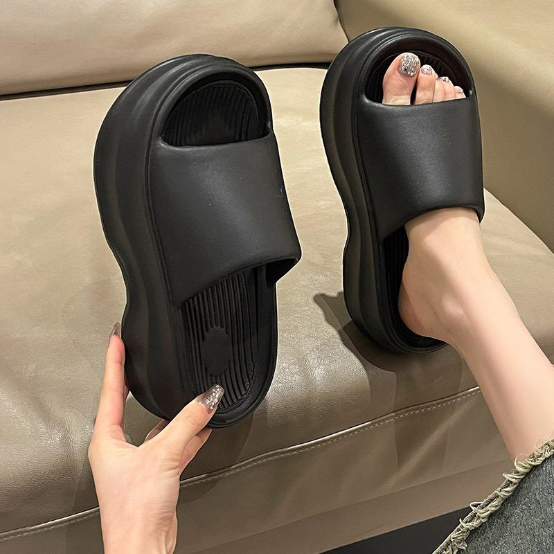 Модные Shevalues Новые Летние Женские Платформенные Шлепанцы на Каблуке Пляжные Шлепанцы Модные Плоские Сандалии Уличные Мягкие Облачные Домашние Туфли Для Женщин