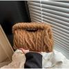 Ретро Ручная Облачная Сумка Модный Крючком Банкетная Сумка Корейский Стиль Простая Повседневная Сумка-Почтальон на Зажиме Плечевая Сумка