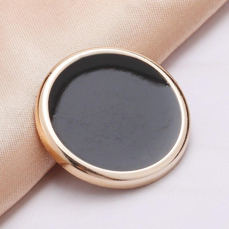 10pcs Pretty Plating Buttons Square Round Buttons Coat Windbreaker Sweater Accessories Various Styles DIY Sewing Supplies