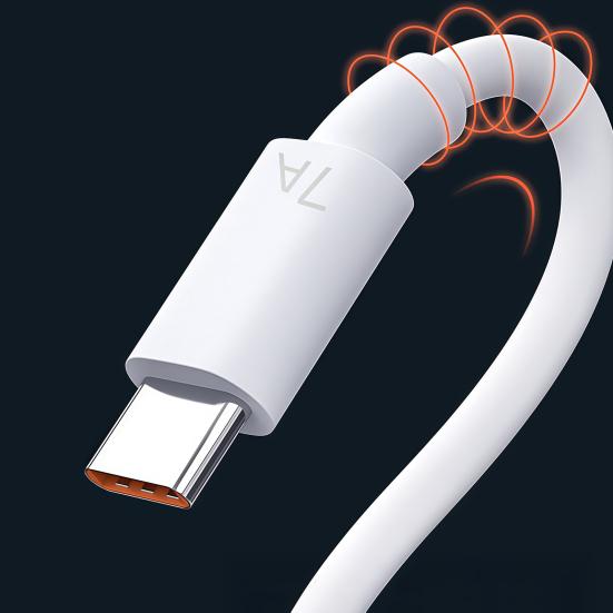 1/1.5/2М 7А 100Вт Кабель для зарядки Type-C USB-A на USB-C Быстрая зарядка Мобильный телефон Планшет ПВХ Кабель для передачи данных Провод Шнур Аксессуары для телефона