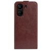 Vertical Flip Case for Xiaomi Redmi 13C 4G/Poco C65 4G Shell Crazy Horse Texture Leather Phone Cover