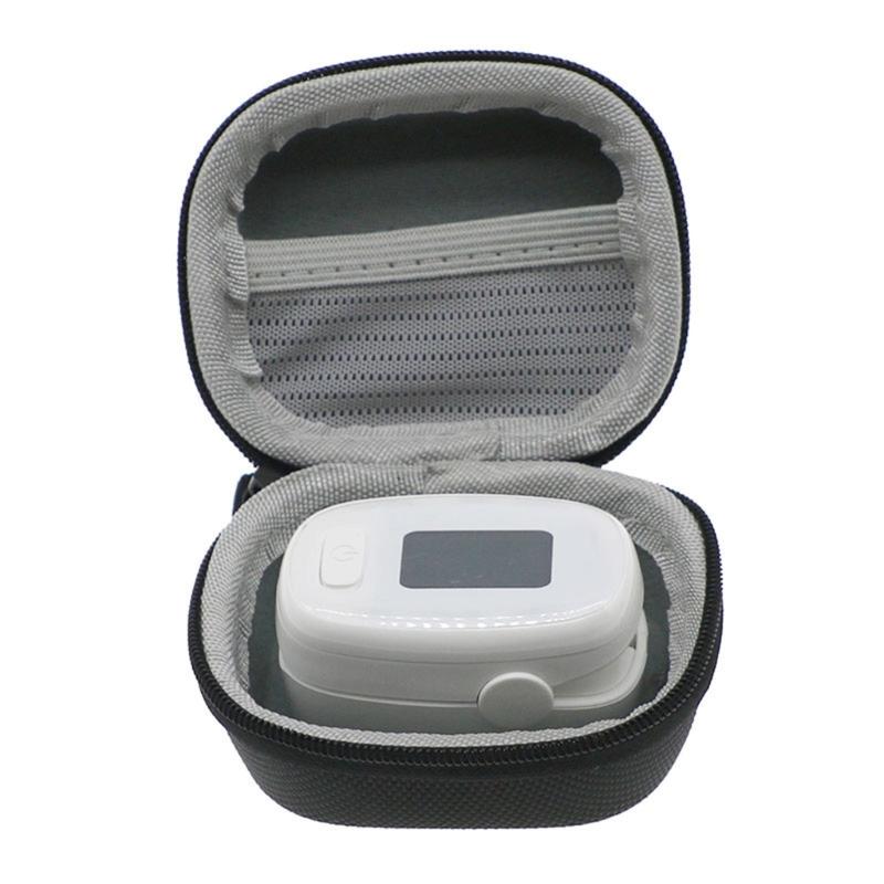 Hard Storage Case with Soft Lining Protective Case Compact Carry Case for Fingertip Pulse Oximeter Blood Oxygen Monitors