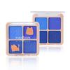 4 Colors Eye Shadow Palette Blue Matte Pearlescent Highlight Eyeshadow Palette Beauty Cosmetics