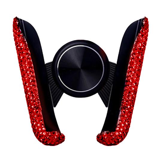 Мини-гибкий стабильный блестящий горный хрусталь автомобильный держатель для телефона с вентиляционным отверстием подставка