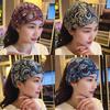 Non Slip Elastic Headband Hollow Hairbands Personality Turban Bandana  Female/Girls