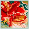 130cm Large Flower Printing Square Scarf Women Multi-Purpose Twill Silk Shawl Sun Protection Four Season Travel Scarf