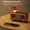 Портативный ретро Bluetooth-динамик винтажный деревянный звук мощный бас Bluetooth Soundbar беспроводной MP3-плеер поддержка TF-карты AUX