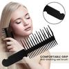 1/2Pcs Anti-knotting Wet Hair Comb with Grooved Handle Fine Wide Teeth Anti-static Detangling Comb Men Women Short Long Curly Hair Styling Comb