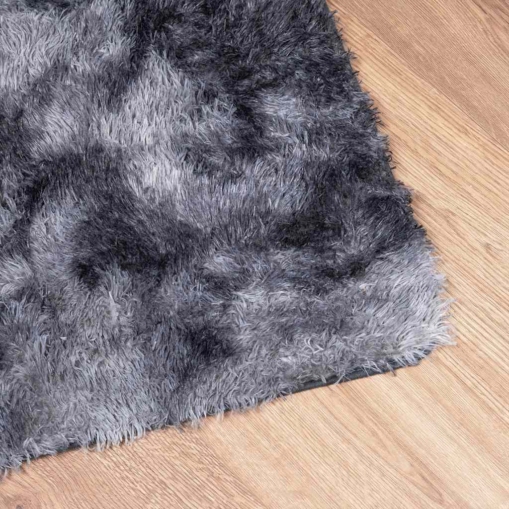 Shaggy High Pile Carpet NAVARRA Dark Grey 130 x 200 cm Polyester