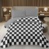 Клетчатый комплект постельного белья, покрывало в клетку, фермерский плед «буффало», геометрическое одеяло в клетку «гингам», покрывало на кровать в черно-белую клетку