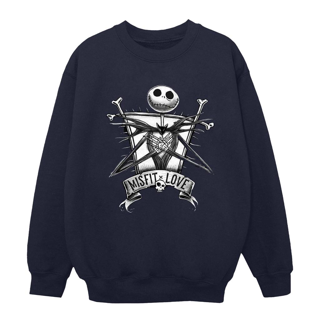 Disney Mens The Nightmare Before Christmas Misfits Love Sweatshirt