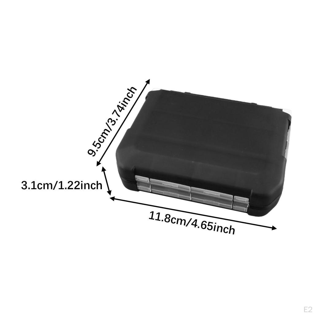 Easy-to-carry Double-sided Waterproof Fishing Tackle Box with Lightweight, Removable Dividers.