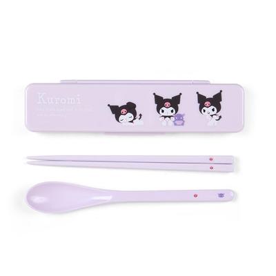 Sanrio Sanrio Набор палочек для еды, ложек, Kuromi Kuromi xx New Life Lunch Goods Персонаж 294420 SANRIO (САНРИО) и Куроми-тян 1.8 18.8 4.7см